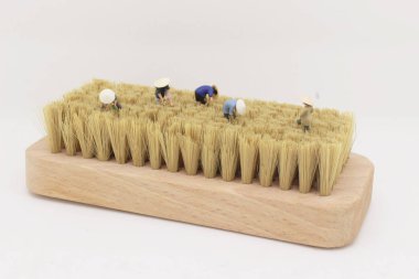 eğlenceli bir çiftçi figürü 