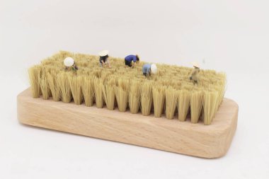 eğlenceli bir çiftçi figürü 