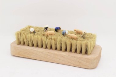 eğlenceli bir çiftçi figürü 