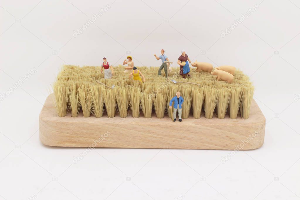 a fun of figure of farmer 