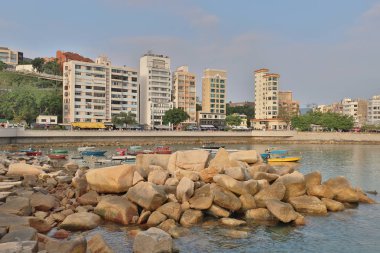 Stanley bir turistik Kong'da iline