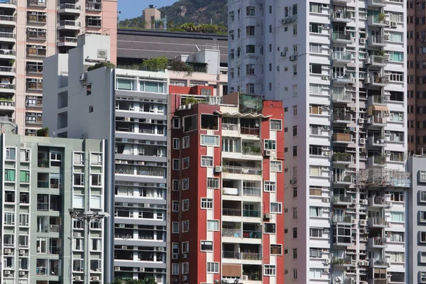 High Rise Buildings Causeway Bay Island — Stock Photo, Image