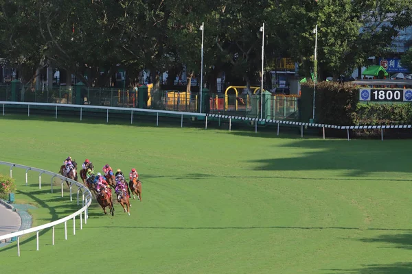 ハッピー バレー競馬場で競馬の日 — ストック写真