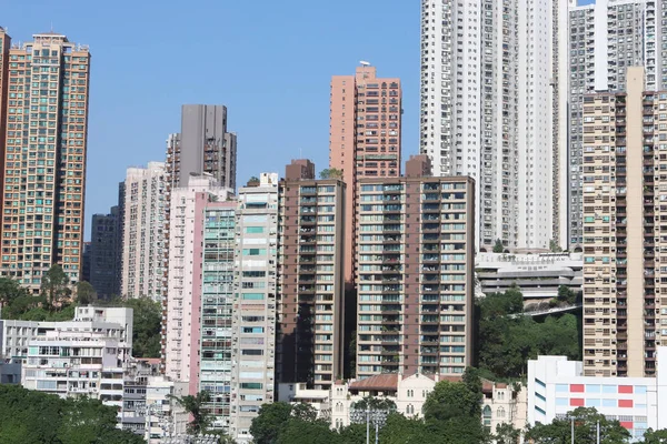 Ein Hochhaus Causeway Bay Insel — Stockfoto