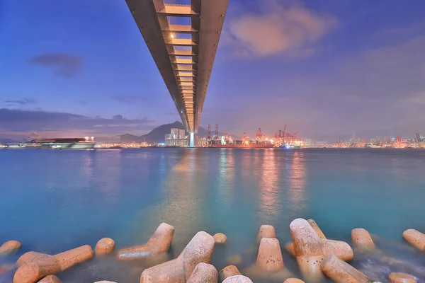 Kwai Tsing Puerto Terminal Contenedores —  Fotos de Stock