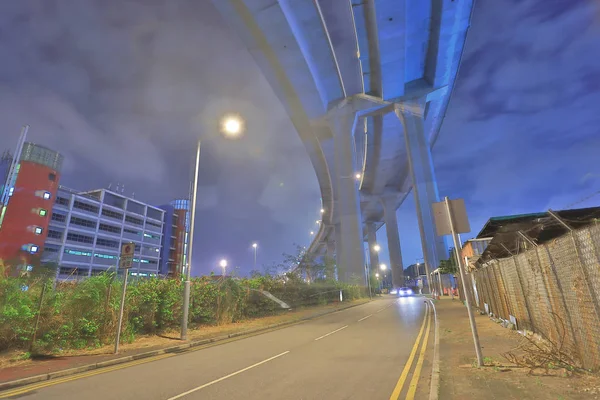 Wgląd Nocy Samojezdny Most — Zdjęcie stockowe