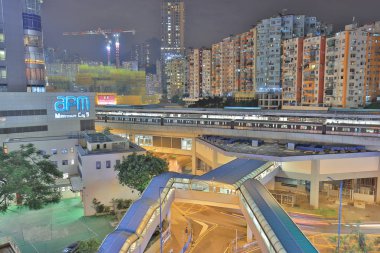 Şehir geceleri aşağı kwun tong