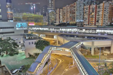 Şehir geceleri aşağı kwun tong