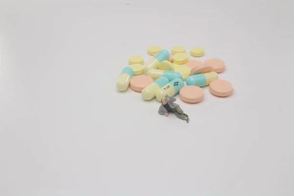 Drugsproblematiek Mini Figuur Van Sociale — Stockfoto