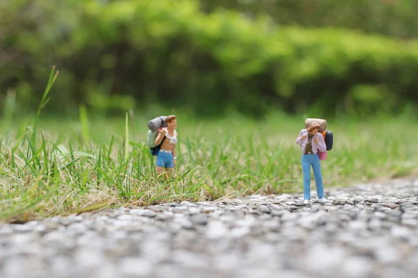 Group Hiker Backpack Traveler Walking Advenuture — Stock Photo, Image