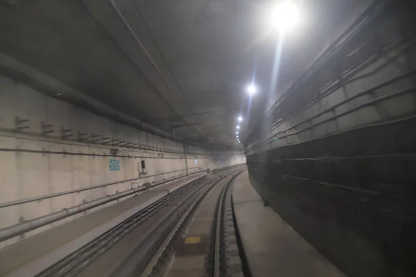 Järnvägen Hongkongs Tunnelbana — Stockfoto