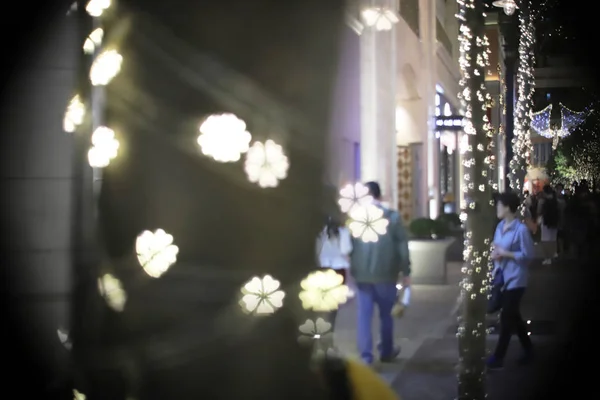 Αφηρημένα Φόντο Bokeh Λαμπερά Χριστούγεννα Φόντο — Φωτογραφία Αρχείου