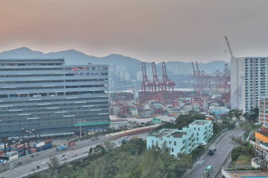 bir Hong Kong Kwai Tsing konteyner Terminal