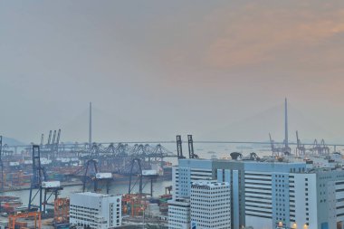 bir Hong Kong Kwai Tsing konteyner Terminal