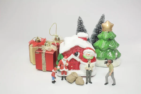 Image Christmas Figure Board — Stock Photo, Image