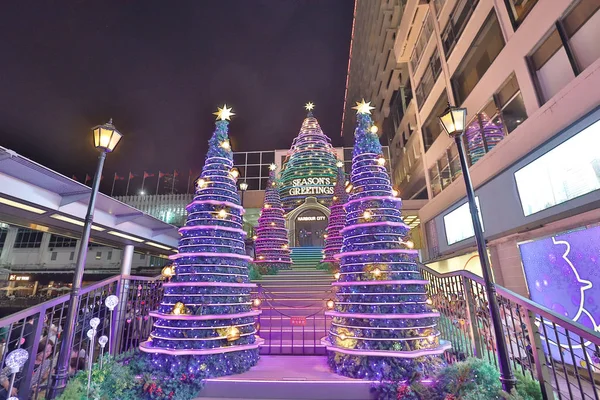 Tsim Sha Tsui Decorado Para Feira Anual Natal — Fotografia de Stock