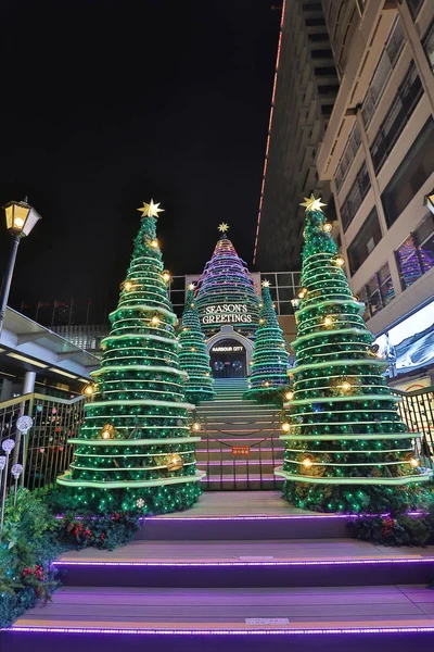 Tsim Sha Tsui Decorado Para Feira Anual Natal — Fotografia de Stock