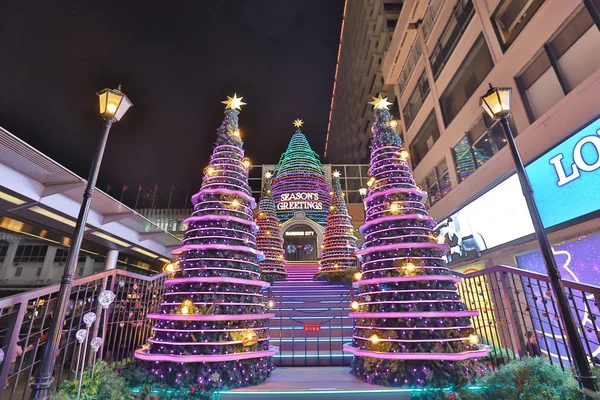 Tsim Sha Tsui Decorado Para Feira Anual Natal — Fotografia de Stock