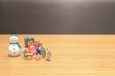 Bebek İsa figürü Noel Nativity Sahne