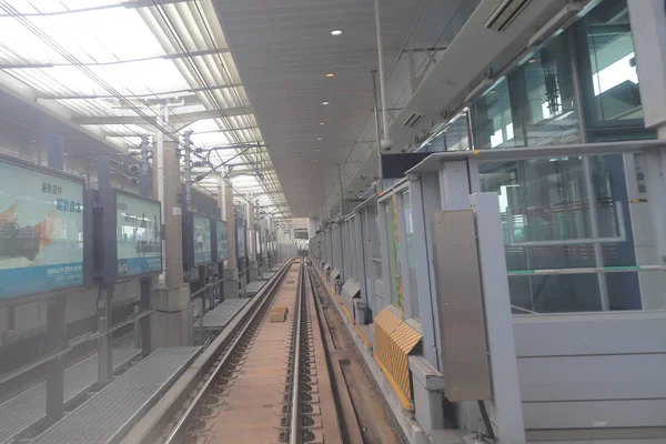 Järnvägen Hongkongs Tunnelbana — Stockfoto