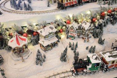 alışveriş merkezi tren modeli xmas ekrana