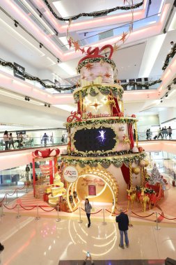 Festivali yürüyüş alışveriş merkezinde Kowloon Tong, Hong Kong.