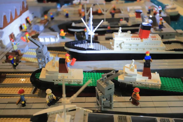 Modelo Tijolos Lego Hong Kong — Fotografia de Stock