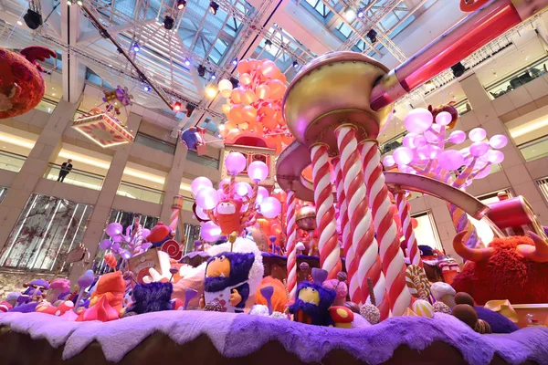 Decoratie Van Kerstmis Bij Winkelcentrum — Stockfoto