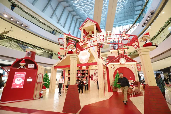 Decoración Navidad Centro Comercial — Foto de Stock