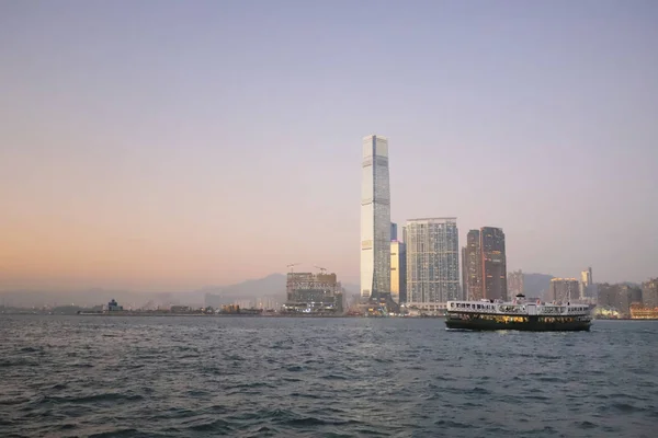 Panorama Panoráma Města Nad Victoria Harbour — Stock fotografie