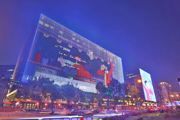 Una Noche Navidad Tsim Sha Tsui Este — Foto de Stock