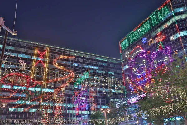 Uma Noite Natal Tsim Sha Tsui East — Fotografia de Stock