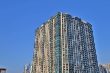 cityscape Hoi Wang Road yüksek bina ile