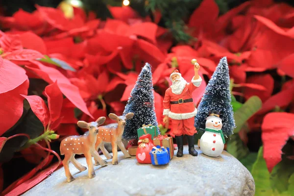 Dekoration Süß Lustig Spielzeug Weihnachtsmann Figur — Stockfoto