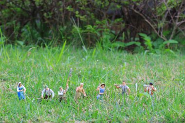 eğlenceli bir grup çiftçi hatlarıma açık