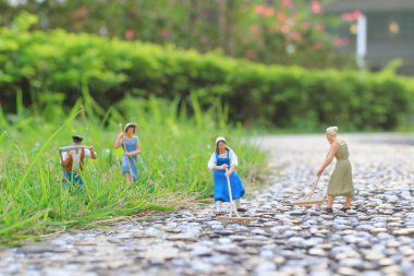 eğlenceli bir grup çiftçi hatlarıma açık