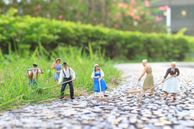 eğlenceli bir grup çiftçi hatlarıma açık