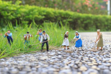 eğlenceli bir grup çiftçi hatlarıma açık