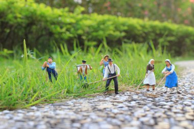 eğlenceli bir grup çiftçi hatlarıma açık