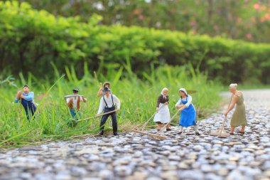 eğlenceli bir grup çiftçi hatlarıma açık