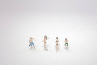 mini figür grup standı