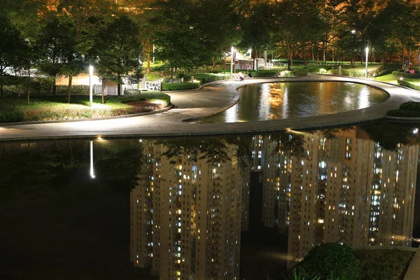 Laghi Artificiali Parco Notte — Foto Stock