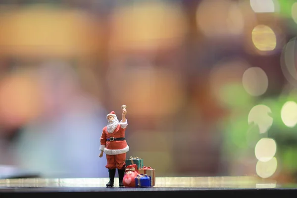 一个圣诞节数字驯鹿圣诞老人玩具 — 图库照片