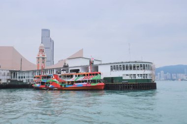 bir Star Feribotu'na Victoria Harbbour yelken
