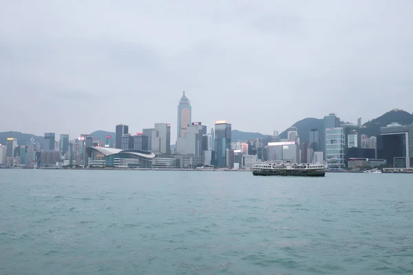 ビクトリア港香港スカイライン都市景観ダウンタウン — ストック写真