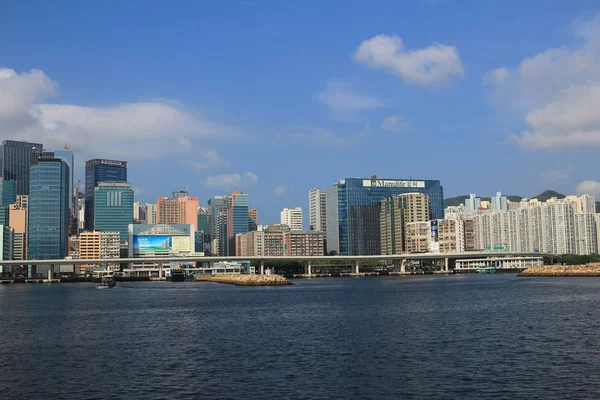 商业及工业地区在香港 — 图库照片