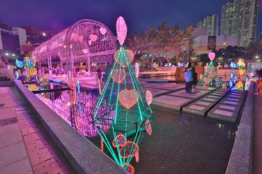 2018 Hong Kong Noel etkinliklerde shatin hk