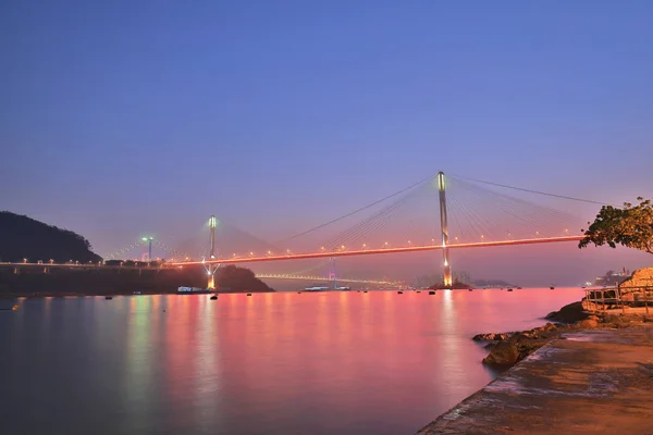 Alacakaranlık Zaman Fırtınalı Bir Gece Manzarası — Stok fotoğraf