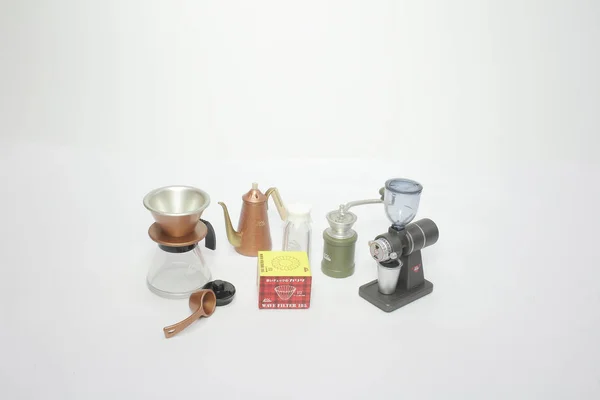 Una Diversión Mini Figura Set Café — Foto de Stock