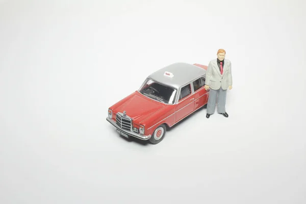 Taksi Küçük Rakamlar Modeli — Stok fotoğraf